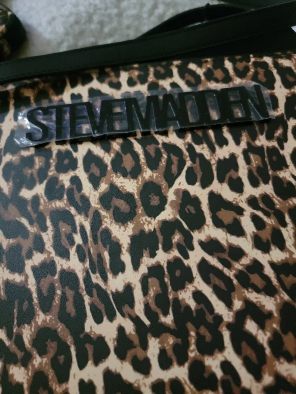 🆕️👜Steve Madden XL Bevelyn Leopard Satchel
